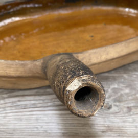 AW20111323 Antique French oven dish period: 19th century in beautiful condition! Size: 40.5 cm long / 23 cm cross section/ 6 cm high