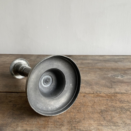 OV20111040 Antique French pewter candlestick in beautiful condition! Size: 22.5 cm high / 12 cm cross section (bottom) / 6 cm cross section (top)