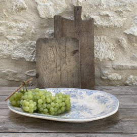AW20111254 Antique English serving plate stamp - Asiatic Pheasants B.T.P. Co - Bovey Tracey Porcelain period: c1880 in perfect lightly stained condition! Size: 40 cm long / 4.5 cm high / 31 cm cross section.