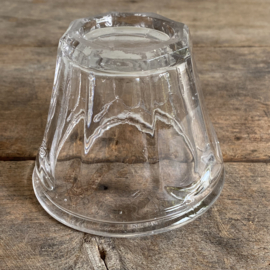 OV20110918 Antieke Franse confiture pot van mondgeblazen glas in perfecte staat! Afmeting: 8 cm hoog /  11,5 cm doorsnede.