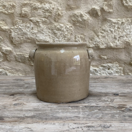 AW20111259 Old French grès stoneware pot in beautiful condition! Size 18 cm high / 17 cm cross section