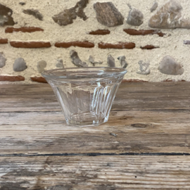 OV20111059 Oude Franse confiture pot van mond geblazen glas gemerkt - Bayel - inhoud: 375 gram in perfecte staat! Afmeting: 8 cm hoog / 12 cm doorsnede