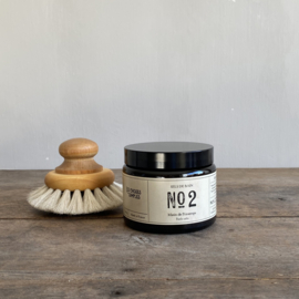 Bath salt no 2 Matin de Printemps (Linen) 550 g in glass jar. Made in Provence, France