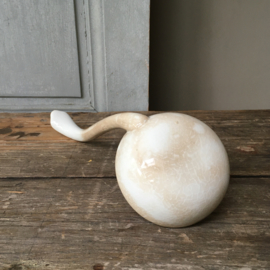 AW20110664 Old buttered soup ladle, not marked. In perfect state! Size: 22 cm. long / 9.5 cm. cross section