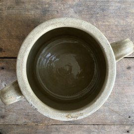 AW20111166 Old French pot of grès earthenware in beautiful condition! Size: 21 cm high / 18 cm cross section.