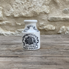 AW20111245 Antique French Grey-Poupon Dijon mustard pot stamp - Digoin & Sarreguemines - period: 1875-1900. In beautiful weathered condition, see photos for details. Size: 9.5 cm high / 6 cm cross section (bottom)
