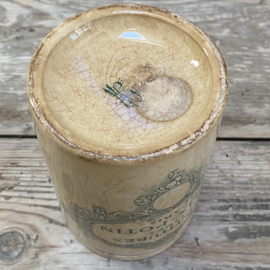 AW20111196 Antique French confiture jar - Félix Potin Paris - (see photos for details) in beautiful buttered condition! Size: 13.5 cm high / 9 cm cross section