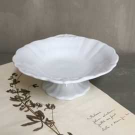 AW20110827 Antieke Fruitschaal stempel - Petrus Regout &Co. Maastricht - periode:  1894  in perfecte staat! Afmeting: 9 cm. hoog / 26 cm. hoog (t/m de greepjes)