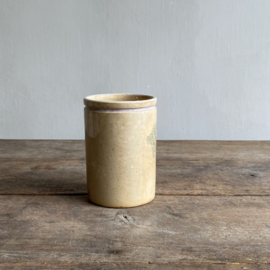 AW20111196 Antique French confiture jar - Félix Potin Paris - (see photos for details) in beautiful buttered condition! Size: 13.5 cm high / 9 cm cross section