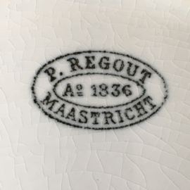 AW20110689 Set of 2 antique plates stamp - P. Regout anno 1836 Maastricht - period: 1879-1886 in perfect lightly buttered condition! Size: 25.5 cm. cross section