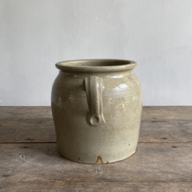 AW20111166 Old French pot of grès earthenware in beautiful condition! Size: 21 cm high / 18 cm cross section.