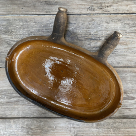AW20111323 Antique French oven dish period: 19th century in beautiful condition! Size: 40.5 cm long / 23 cm cross section/ 6 cm high