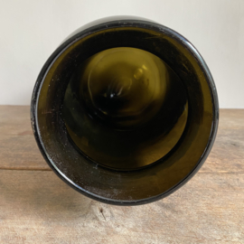 OV20111022 Antique French cornichon or olive jar made of mouth-blown glass period: 19th century in beautiful condition! Size: 35 cm high / 15.5 cm cross section (bottom)