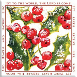 Magnet, small, €2.50 - Joy to the World, the Lord is come. ISBN:5060427972552