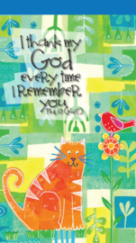 Small Kladblok - Jotter Pads - J125 - I thank my God ISBN:5060427975249