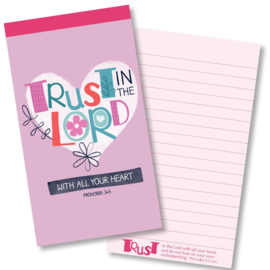 Small Kladblok - Jotter Pads - J132 - Trust in the Lord ISBN:5060427978004