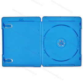 Slim 7mm. 1BR (Blu-Ray) doosje, kleur: transparant-blauw