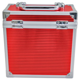 Walvis Products® 7" Vinyl Storage Case - capacity: approx. 35 units singles - red