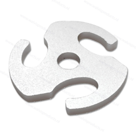 Aluminium 45 RPM Single Spindle Spider - silver