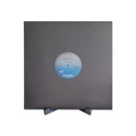 Grammofoonplaten kartonnen hoes voor LP's, kleur: zwart - met middengaten