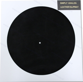 Simply Analog Soft Touch Leather Turntable Mat - black