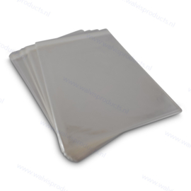 100 stuks glasheldere cellofaan sealbags voor dvd's in doosjes, met hersluitbare klep