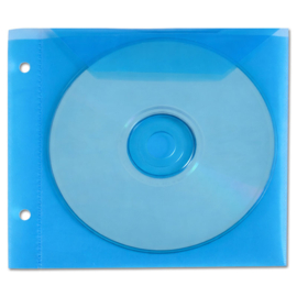 1 CD/DVD Binder Sleeve – Blue