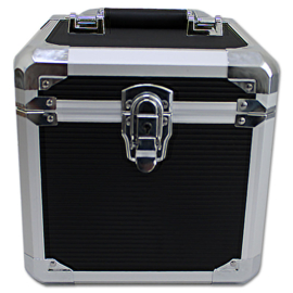 Walvis Products® Professional DJ-Koffer für ca. 60 Singles - Schwarz
