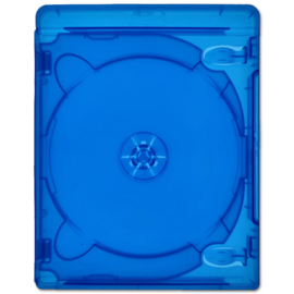 Boîtier Premium 3 Blu-Ray, couleur: bleu-transparent - épaisseur 14 mm