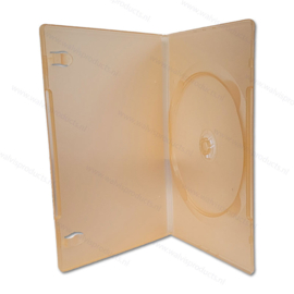 Slim (7 mm) 1-DVD box, colour: transparent-orange