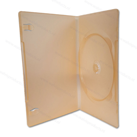 Premium Slim 7 mm 1er DVD Hülle - Transparent-Orange