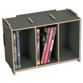 WERKHAUS DVD Medienbox, Anthrazit für 18 Discs