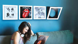 4-Pack - Snap Show & Listen Wissellijsten voor elk 1 LP, kleur: wit