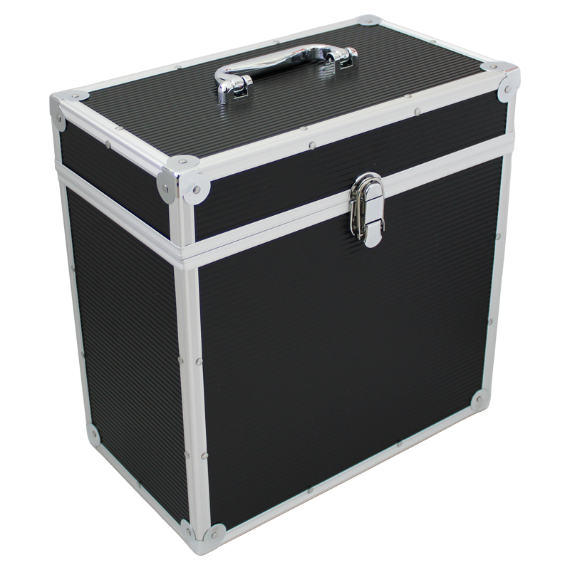 Walvis Products® 12" Vinyl LP Koffer Schwarz - für ca. 40 Stück LPs