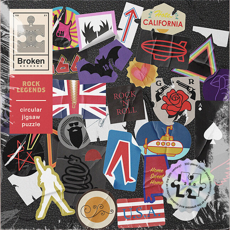 Luckies | Broken Records Puzzle - Rock Legends