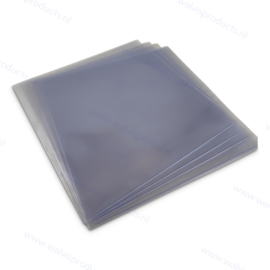 Grammofoonplaten beschermhoes voor LP's, glashelder pvc, dikte 0.18 mm.