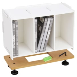 WERKHAUS CD / DVD Mediabox Basis - onbehandeld MDF