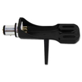 Headshell / Cartridge voor S-arm draaitafels - zwart
