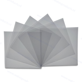 1CD PVC Schutzhülle ohne Klappe, transparent (128 x 130 mm)