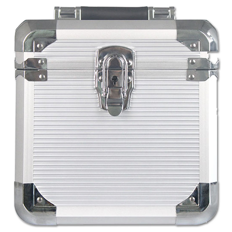 Walvis Products® Professional DJ-Koffer für ca. 60 Singles - Silber