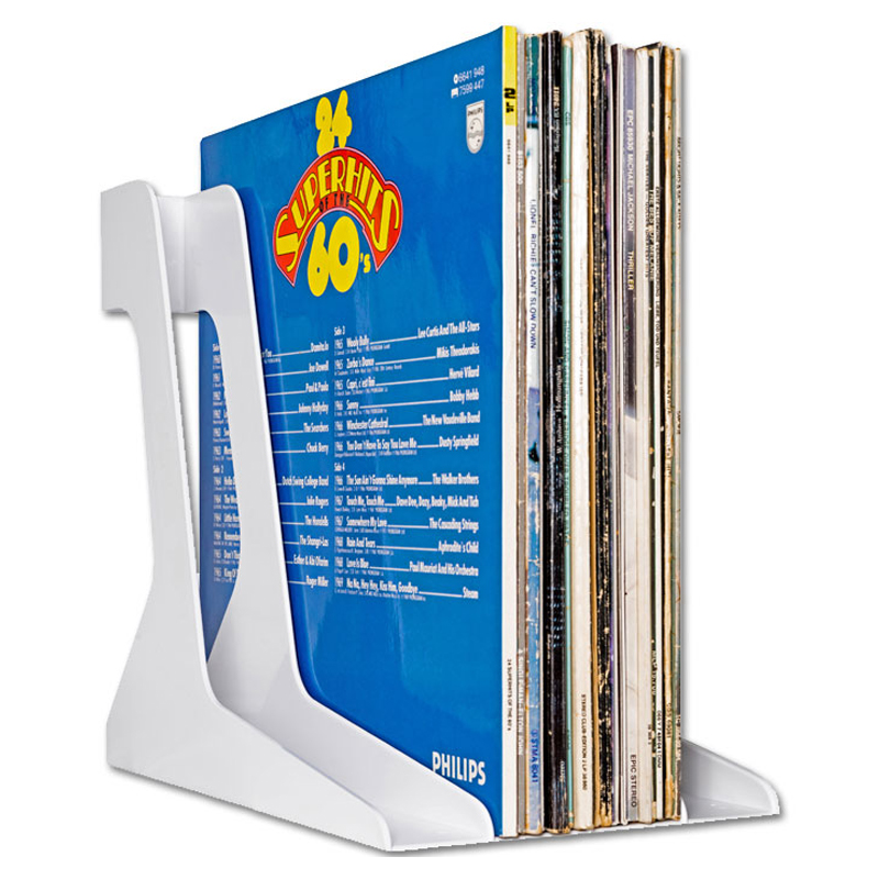 Audio Anatomy Vinyl LP Rek | voor ca. 40 LP's - kleur: wit