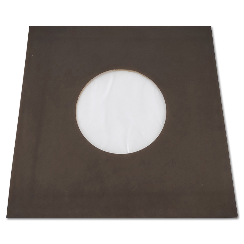 Single Cover Papier - schwarz, mit Fütterung