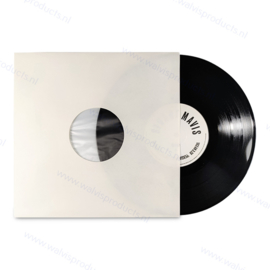 Grammofoonplaten binnenhoes voor mini-LP's/10-inch platen, kleur: wit