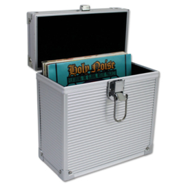 Walvis Products® 7" Vinyl Storage Case - capacity: approx. 35 units singles - silver
