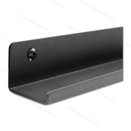 The Walvis Metal Record Shelf - black colour