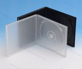 PP standaard (dikte: 9mm.) 1CD doosje, transparant