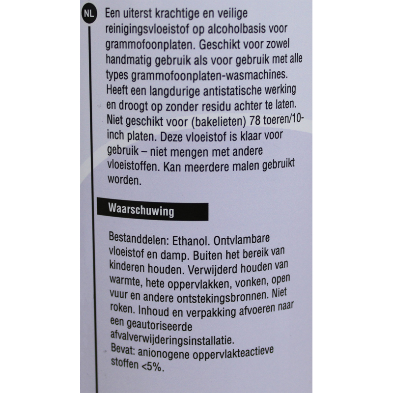 WalvisWater © Schallplatten Reinigungsmittel - 1 Liter