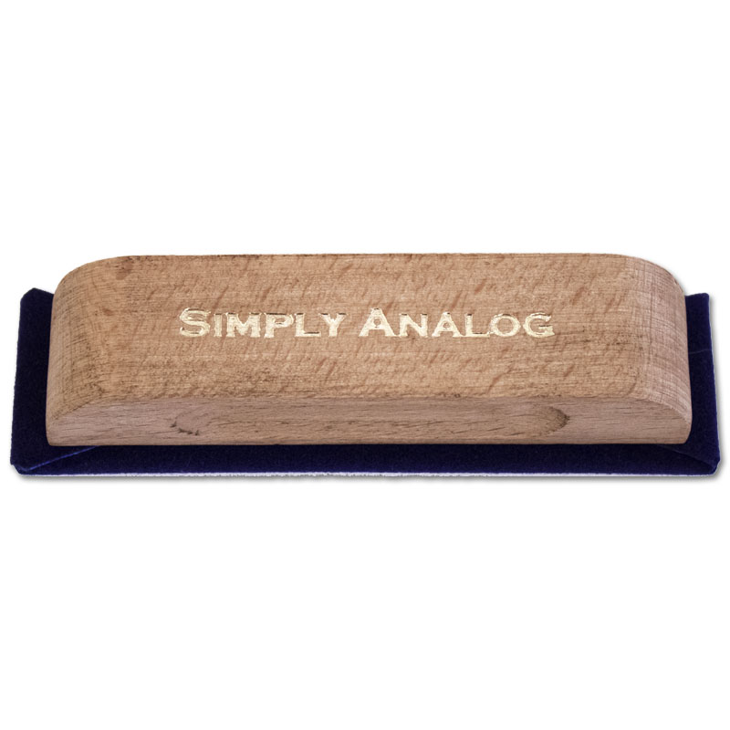 Simply Analog Velvet Record Brush | Natural Oak