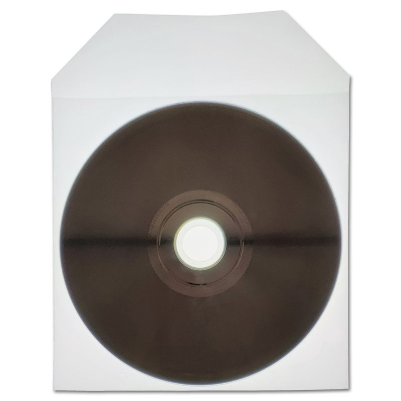 1 CD PP Sleeve with flap, no grain transparent (125 x 130 mm + flap)