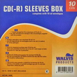 Walvis Products CD Box - Kapazität: 10 Discs - mit Papierhüllen